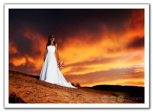 bride - wonderful view with a bride in it