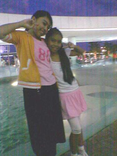 Mall of Asia - My daughters stroll on the mall.