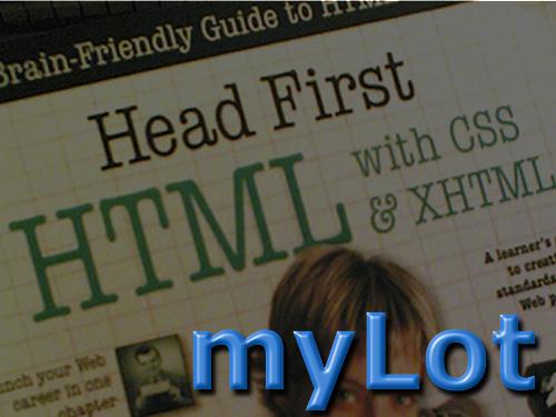 HTML on MyLot - HTML pic designed by myself for Mylot.