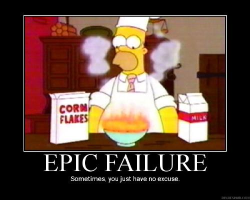 Motovational posters - homer fails again