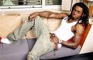 Lil Wayne - Rapper lil wayne chillin on da couch