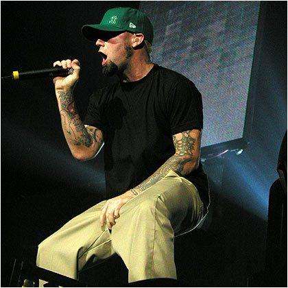 Fred Durst on Stage - Limp Bizkit singer Fred Durst on stage