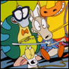 Rocko's Modern Life - Cartoon picture of rocko going dumb with his friends.