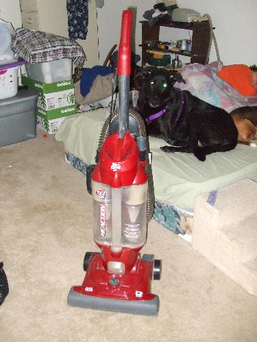 Suction without end.... ahhh, bliss! - My new love, with a really cute dog behind it! Suction without end.... ahhh, bliss! - My new love, with a really cute dog behind it!