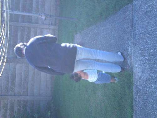 my first walk with my 10 month old niece - my first time walking with my niece in her new shoes.