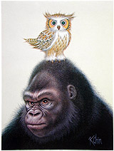 K Chin is the man - Owl on a gorilla