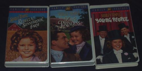 Book - 3 Shirley Temple VHS Videos