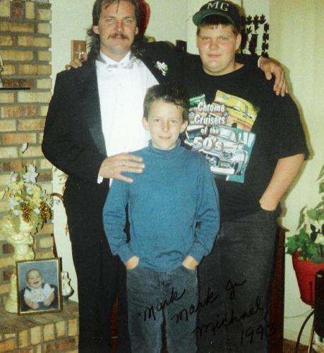 Mark, Mark II, & Michael - My husband and 2 oldest stepsons about 14 years ago.