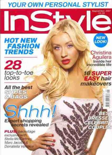 christine instyle - christina is the cover of instyle magazine
