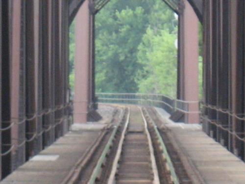 Tracks - A view through the bridge down the tracks
