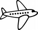 Airplane - This is a kid drawing of an airplane. Cute