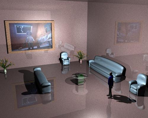 Meeting Room - This is a 3D Scene made by me in Maya Software.