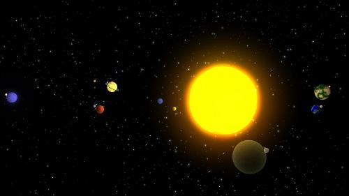 Solar System - This is a 3D model of Solar Sustem made by me in Maya Software.