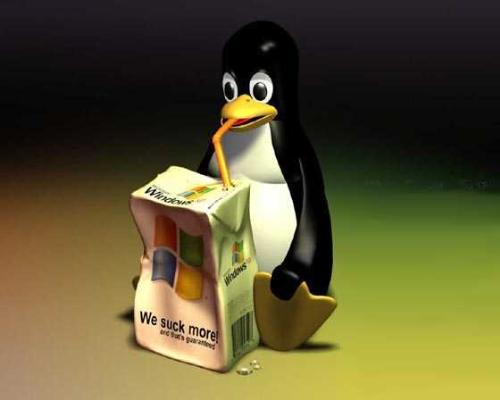 Linux and windows - A funny picture about microsoft and linux.