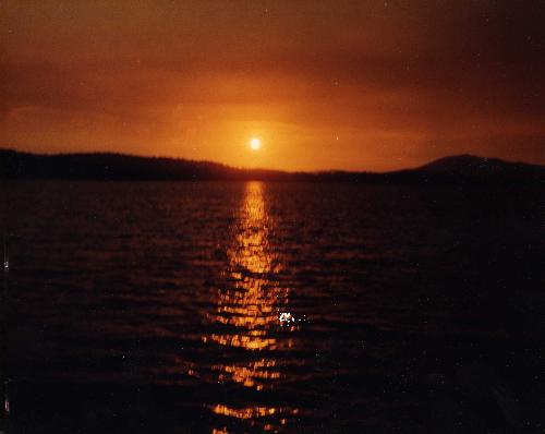 sunset on the myall - sunset views while on a houseboat