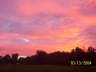 October Sunrise Over Ohio - A beautiful red sunrise over Ohio, from John's back yard.