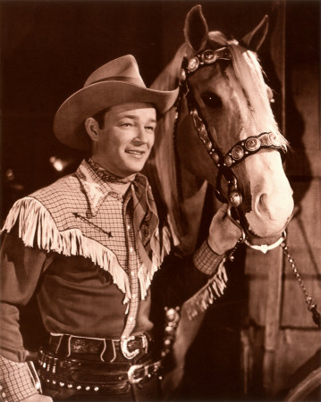 Roy Rogers And His Horse Trigger - Roy Rogers poses with his equaly famous horse Trigger.