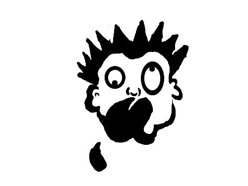 Crazy toon stencil i made - I drew it and yea wacha think ?