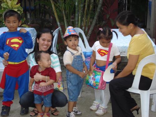 children's party -  children are wearing costumes in my child's birthday party