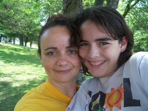 me and mom - me and my mom on a camp trip a few years ago