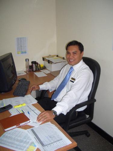 eom - A typical picture of a day's work in the office, still smiling despite the pressures