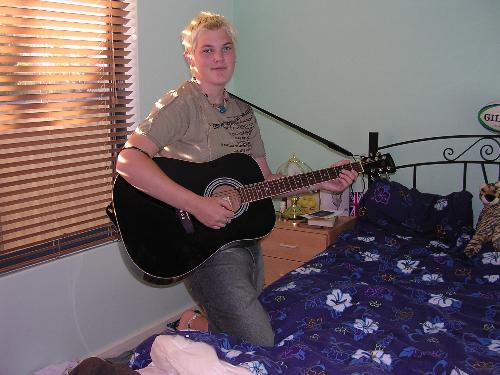 playing guitar - jamming