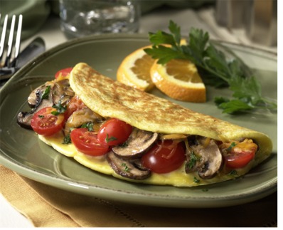 omelet - omelet, tomatos