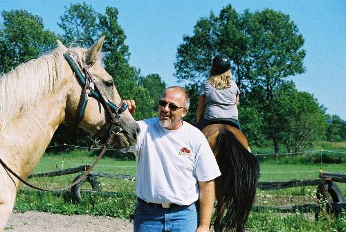 my husband - my husband and a horse
