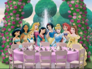 friends - princess having a tea party