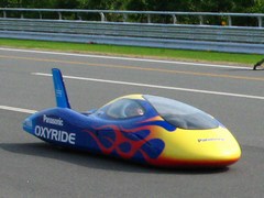 Panasonic's Oxyride vehicle breaks 65mph on AA bat - The newly revamped Oxyride managed to maintain an average speed of just over 65mph and hit a top speed of 75.8mph, all while being powered by 192 AA batteries.