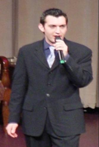 Aaron From Gold City Quartet - Here is a picture that my daughter took of Aaron last year when we saw them in Virginia while on vacation.
