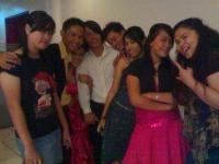 dadz's debut - taking pic afer the debut but before the party