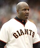 Barry Bonds - A picture of Barry Bonds near the end of his career when he hit 756.