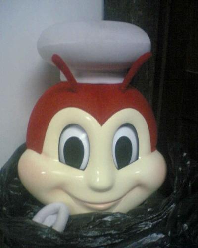 Jolibee - he is jolibee, the famous mascot here in the philppines, most popular in children..
