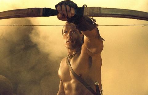 the rock  - the rock in a movie called the scorpion king!!!the rock is cooking!!!