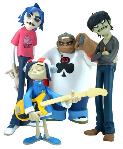 gorillaz - gorillaz vinyl figures