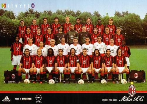 AC Milan 2003 - Photo of Milan team from season 2002 / 2003.
