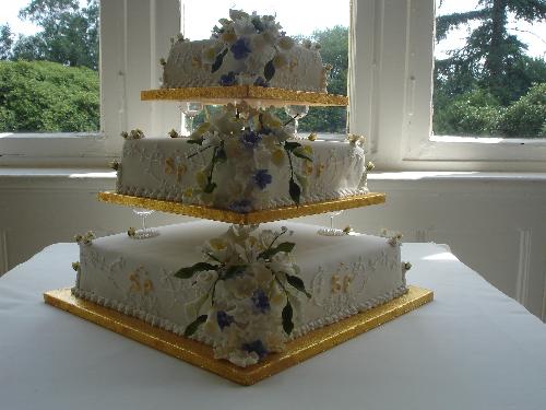 Niece's Wedding Cake - Shelley and Phil's Wedding Cake, basic design by Phil. Niece's Wedding Cake - Shelley and Phil's Wedding Cake, basic design by Phil.