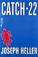 cover of catch-22 - blue cover with a red silhouette of yossarian dancing