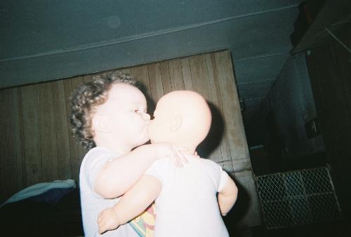 My Little Man - He Loves The Dolly He Thought He Was Kissing His BAby Sister lol