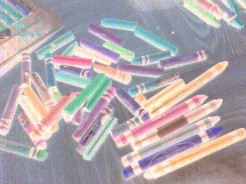 Crayons - My shot of crayons in film format using Nokia 6288