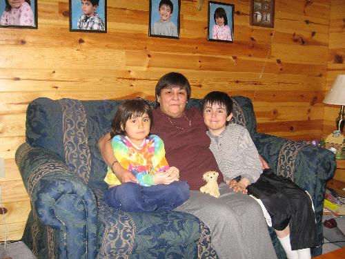 Nana and the kids - My mother