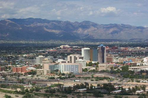 Tucson, Arizona - Tucson, Arizona downtown mountains