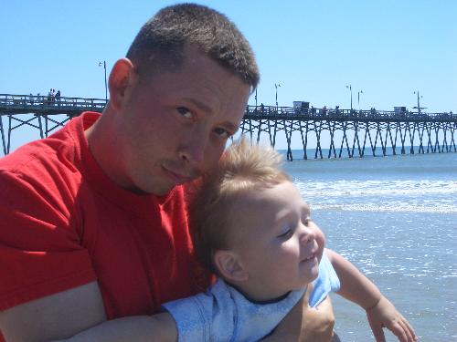 David Jr. and I  - This is me and one of my kids. They are the loves of my life.