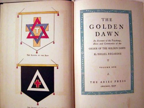 The Banners of the East and West, and the title pa - This picture is from an EBay auction awhile back. The seller was selling an early edition of the Golden Dawn books that were published by Regardie. 