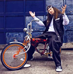weird al - weird al riding dirty on his pimped out ride