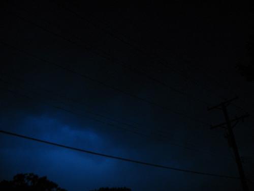 Blue/black Sky - A great shot I think for 3 a.m. and no flash
