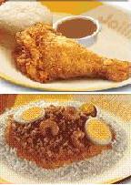 Friend Chicken - A friend chicken and a local noodle delicacy here in the Philippines from a famous fastfood chain.