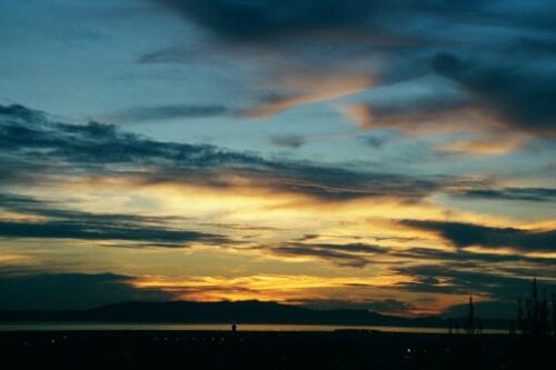 sunset from my home - one of the many great sunsets that I get to enjoy