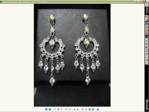 earrings - sparkly cubic zirconia earrings. dangling and elegant.
